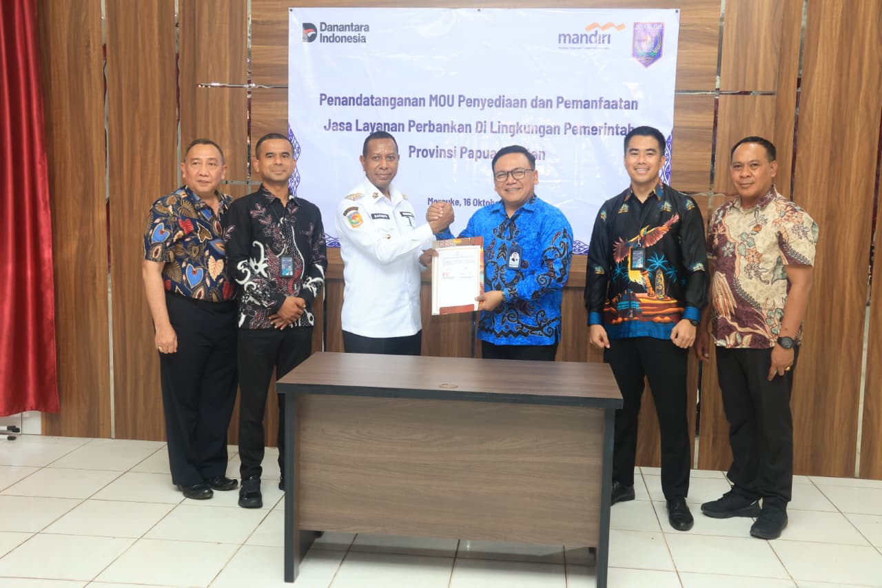 Pemprov Papua Selatan Gandeng Bank Mandiri untuk Layanan Perbankan