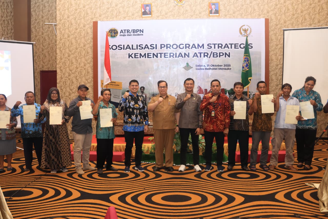 Asisten I Papua Selatan Buka Sosialisasi Program Strategis Kementerian ATR/BPN di Merauke