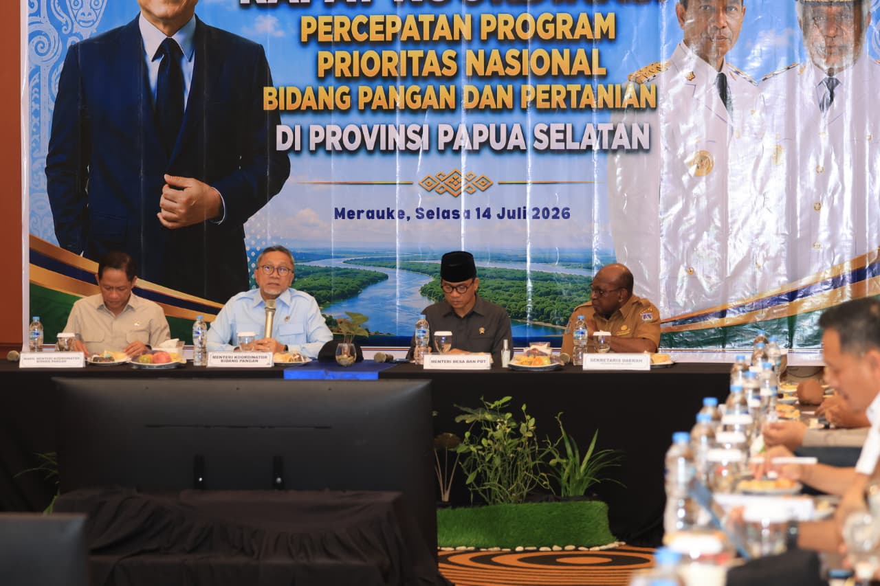 Menko Zulkifli Percepat Kawasan Sentra Produksi Pangan, Energi dan Air di Merauke