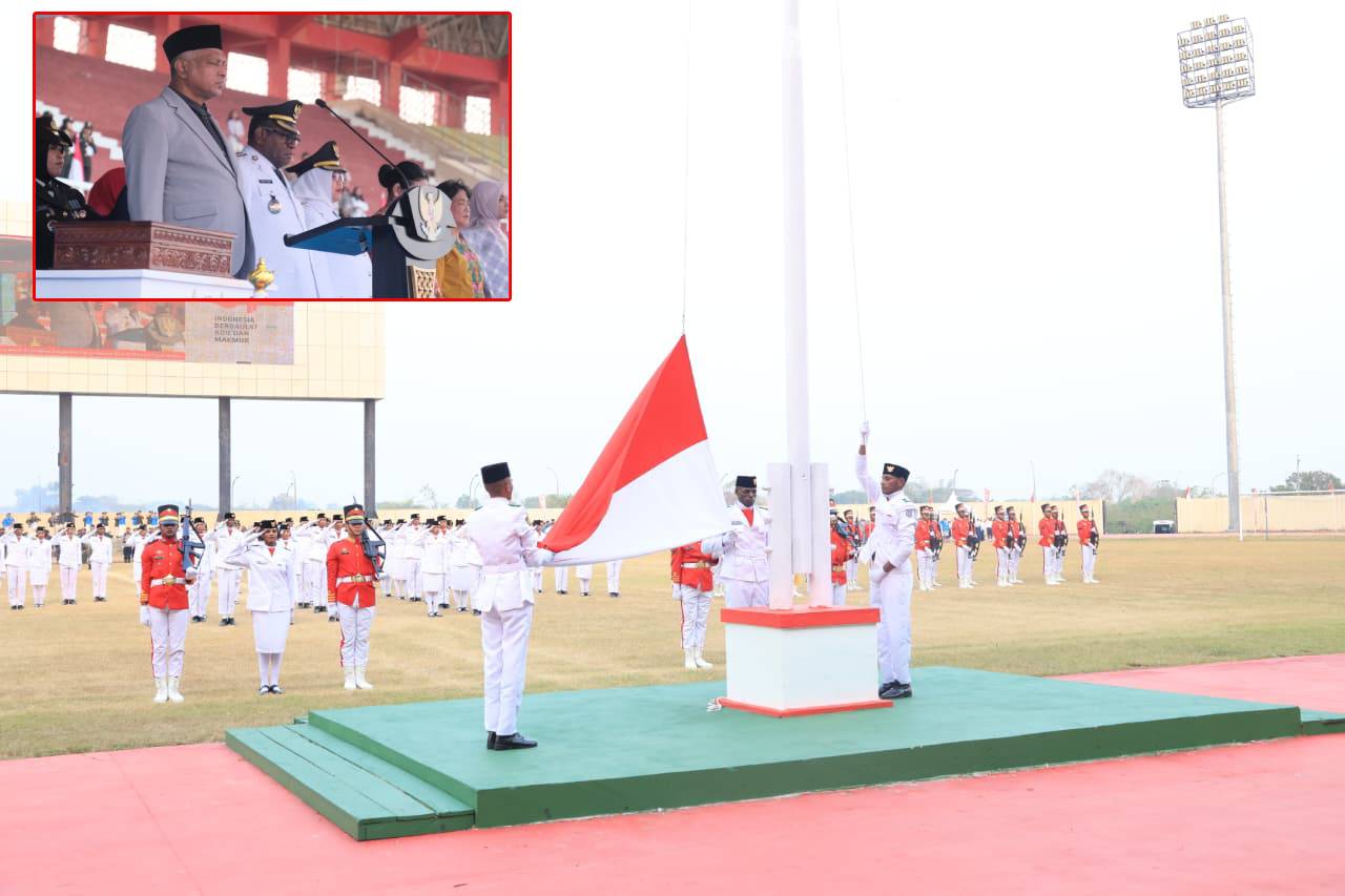Ketua DPRP Papua Selatan Jadi Irup Penurunan Bendera HUT ke-81 Kemerdekaan RI