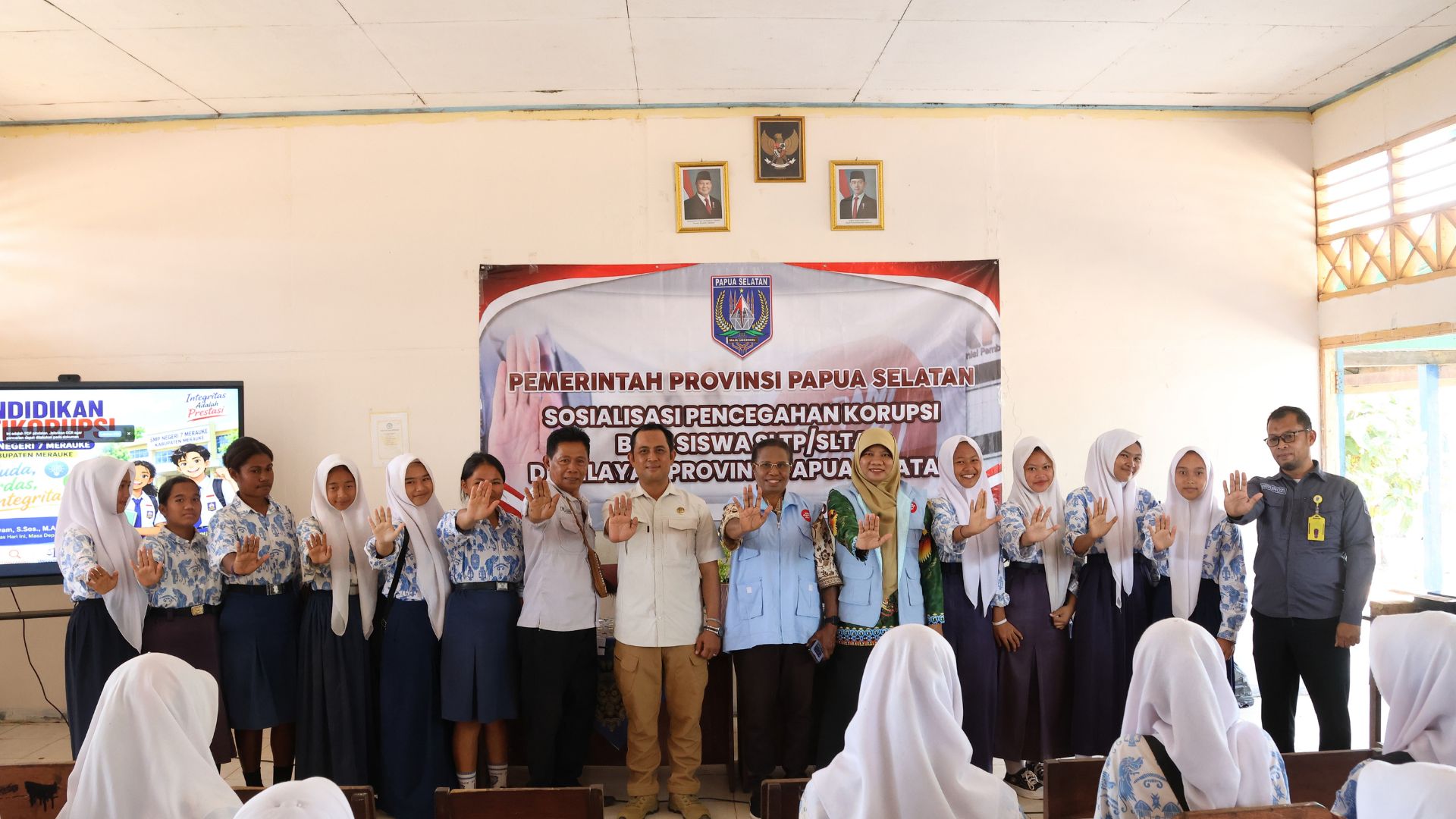 Sosialisasi Pendidikan Antikorupsi di SMP Negeri 7 Merauke