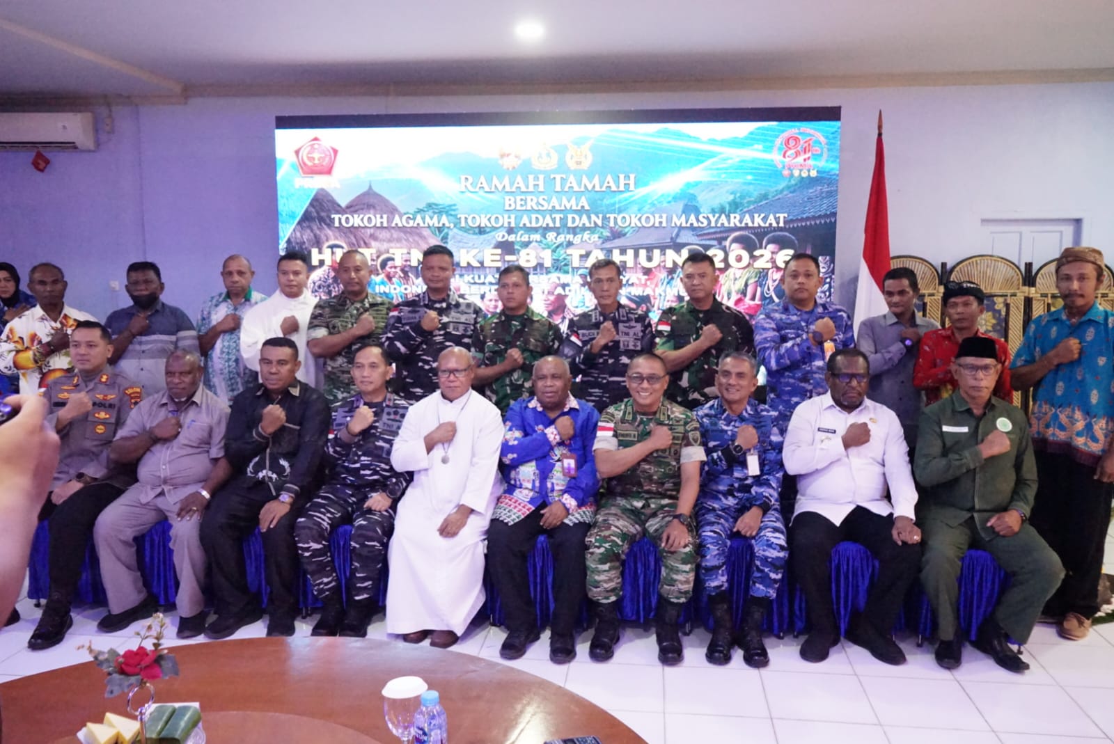 Ramah Tamah, Pemprov Papua Selatan Ajak Jajaran TNI Bersinergi