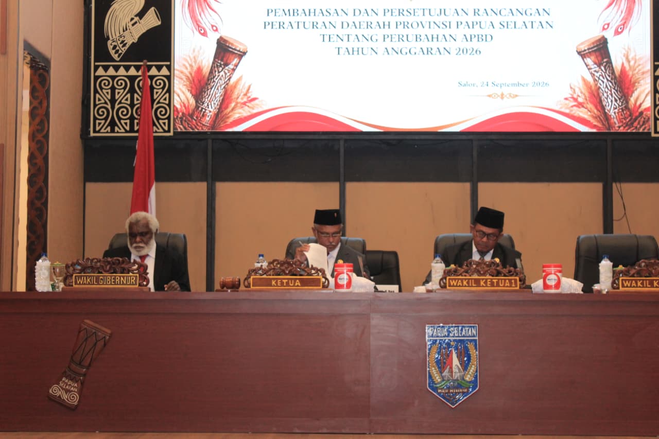 Bahas Raperda APBD Perubahan 2026, Papua Selatan Target PAD Sebesar Rp1 Triliun Lebih