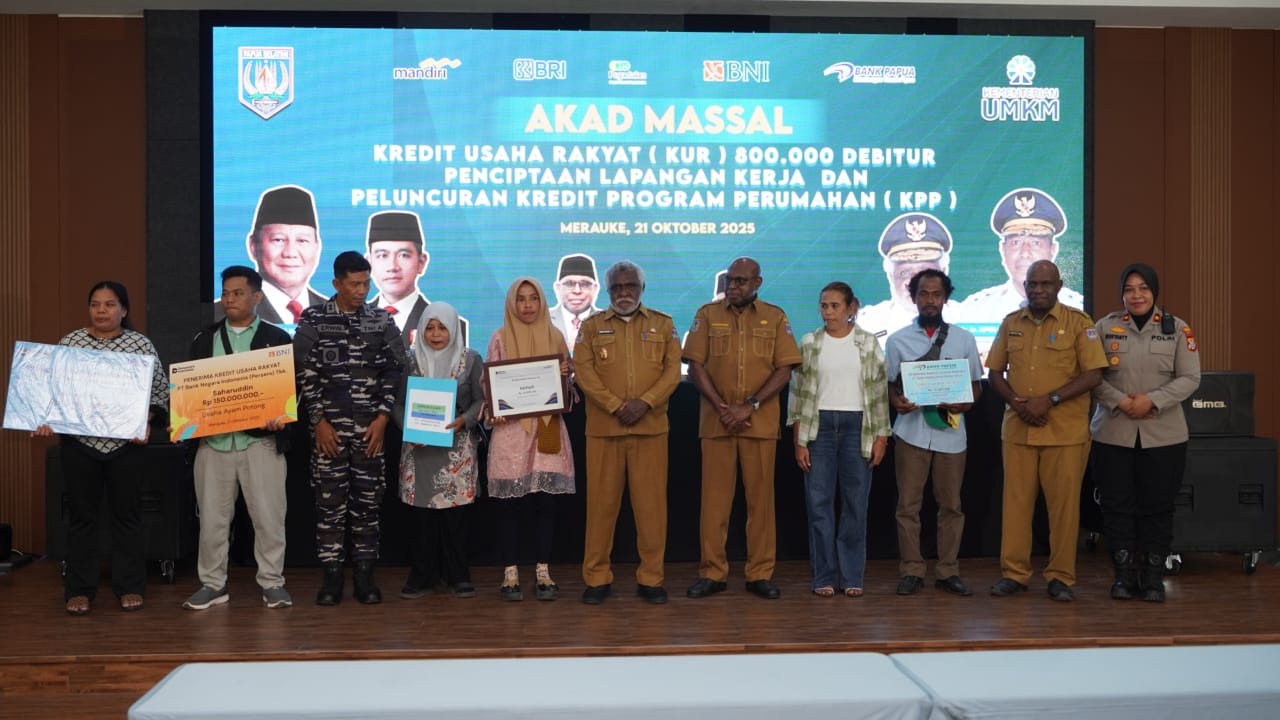 Wagub Paskalis Buka Akad Massal KUR 800.000 Debitur dan Peluncuran KPP di Papua Selatan - Gambar 2