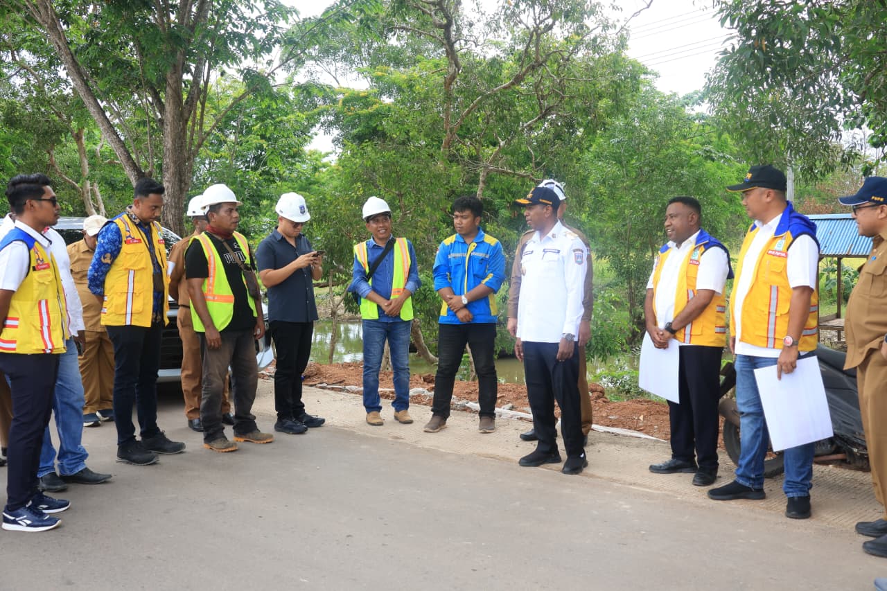 Gubernur Apolo Safanpo Tinjau Pembangunan Ruas Jalan Provinsi - Gambar 1