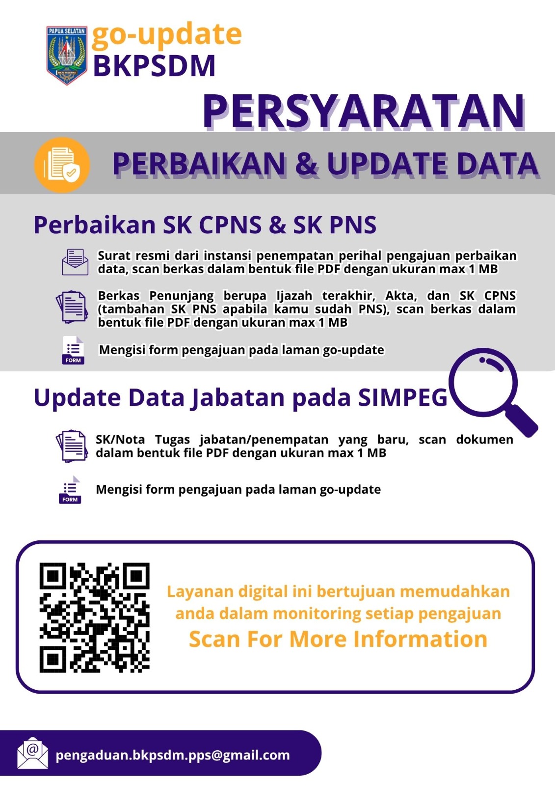 BKPSDM Papua Selatan Luncurkan Layanan Digital “Go-Update” untuk Perbaikan SK dan Update Data Jabatan - Gambar 2