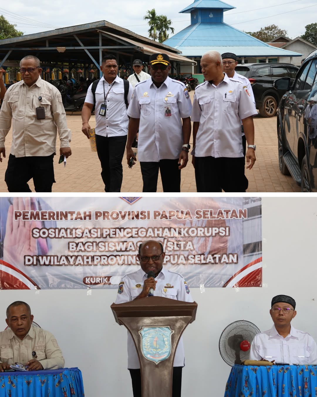 Sosialisasi pendidikan antikorupsi dilaksanakan di SMA Negeri 1 Kurik, Kabupaten Merauke, - Gambar 1